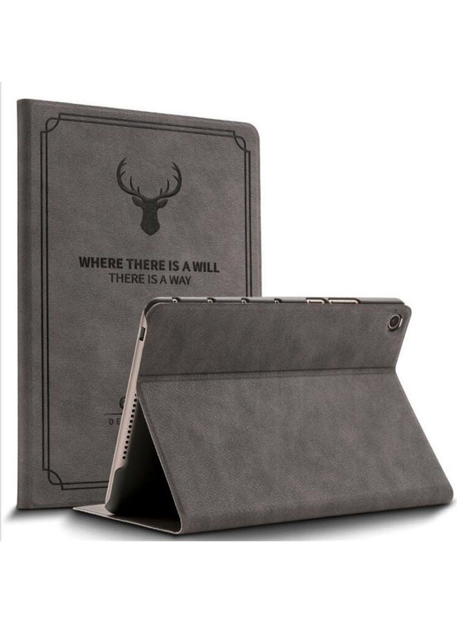 لاكي غطاء حماية قلاب بتصميم مسطح لهاتف هواوي ميت باد برو رمادي - Image 1