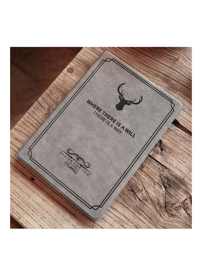 لاكي غطاء حماية قلاب بتصميم مسطح لهاتف هواوي ميت باد برو رمادي - Image 2