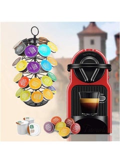 سكاي تاتش حامل كبسولات القهوة يدور 360 درجة حامل القهوة لـ 36 قطعة كحد أقصى K-CUP/دولتشي غوستو/كبسولات كافيتالي فضية 35.5 سم فضي 35.5سم  - Image 5