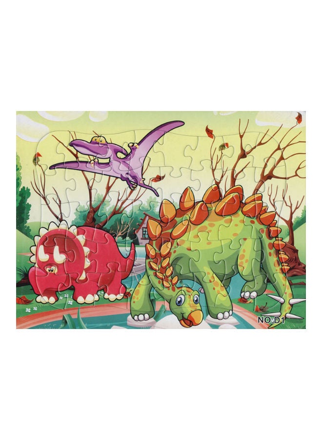 Beauenty 40 Pieces Cartoon Dinosaur Jigsaw Puzzle Set 21x28cm - Image 4