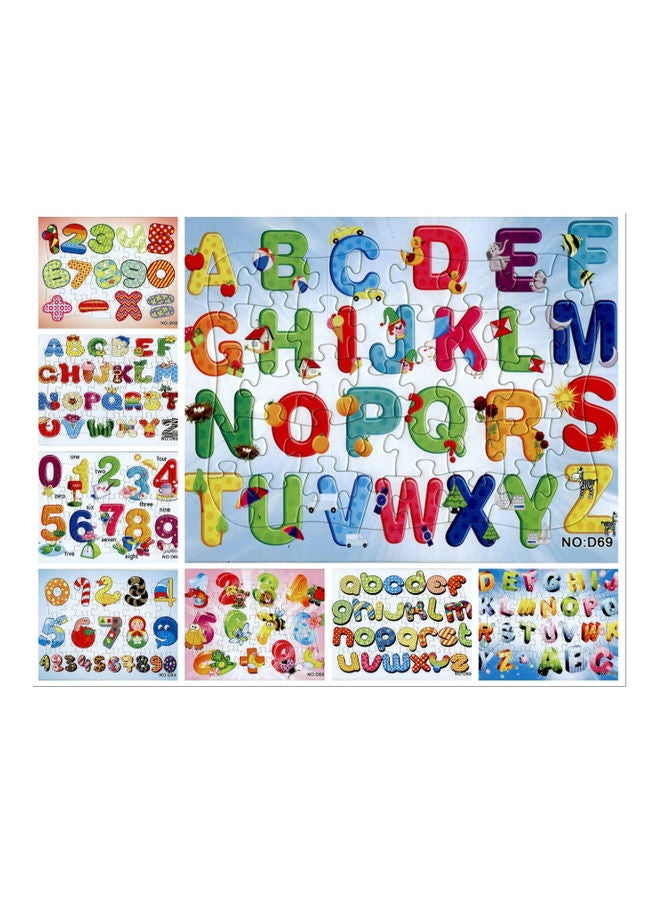 Beauenty 40 Pieces Of English Alphabets In 8 Patterns Puzzle 21x28cm - Image 1