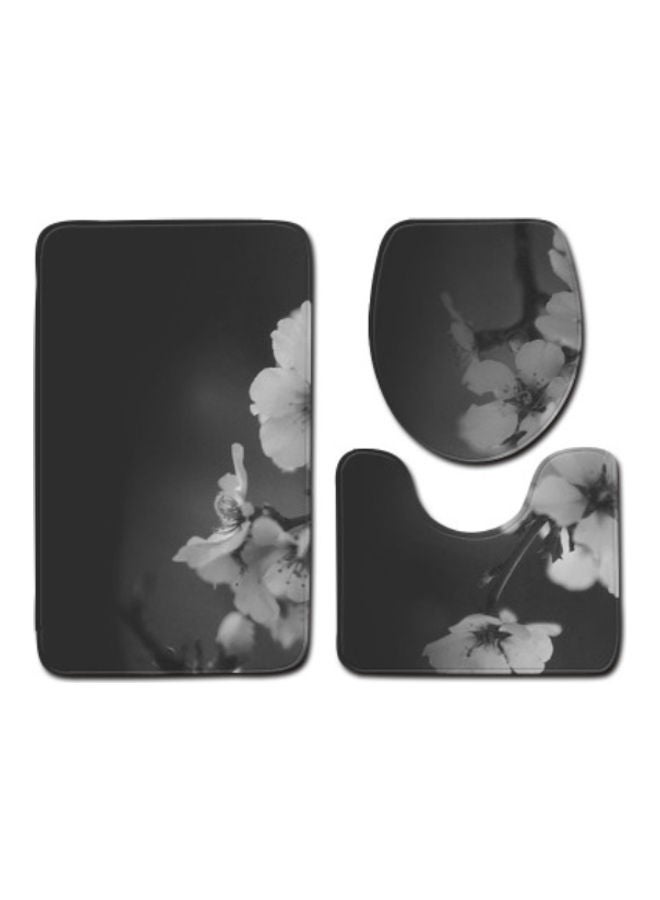 Beauenty 3-Piece Bath Mat Accessory Set multicolour 80x50cm