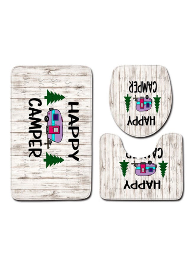 Beauenty 3-Piece Bath Mat Accessory Set multicolour 80x50cm