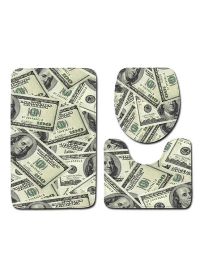 Beauenty 3-Piece Bath Mat Accessory Set multicolour 80x50cm