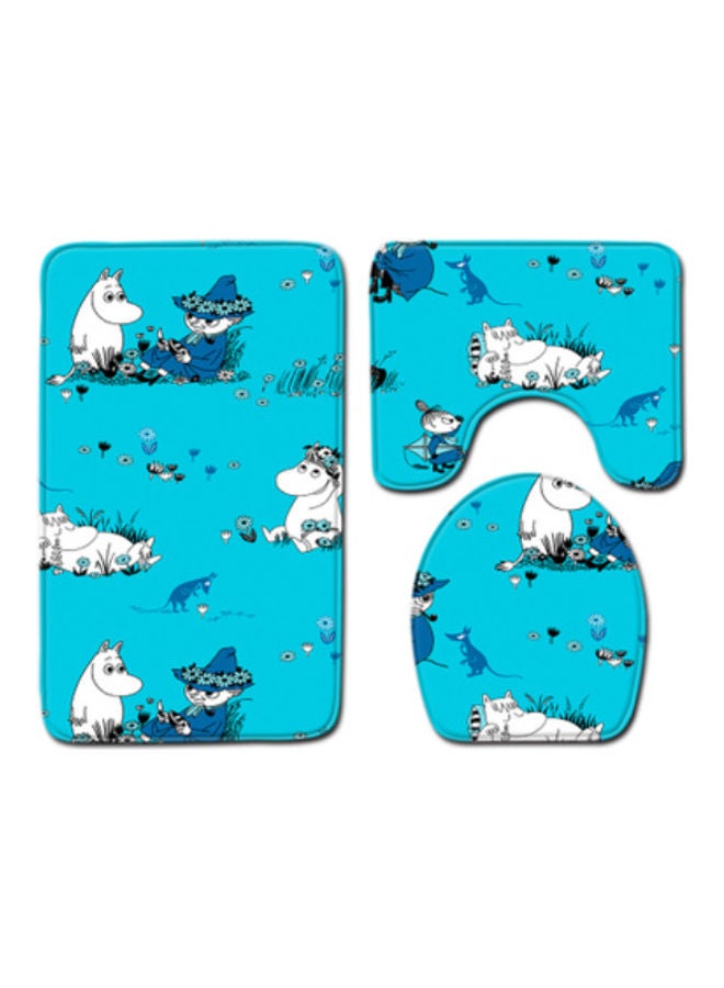 Beauenty 3-Piece Bath Mat Accessory Set multicolour 80x50cm