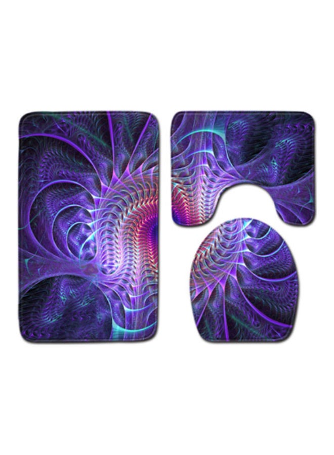 Beauenty 3-Piece Bath Mat Accessory Set multicolour 80x50cm