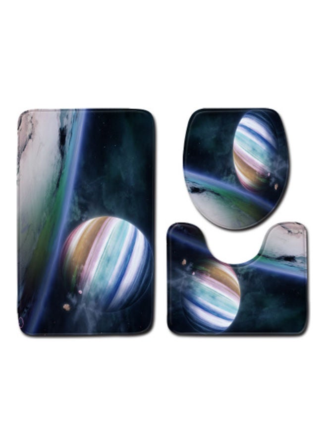 Beauenty 3-Piece Bath Mat Accessory Set multicolour 75x45cm