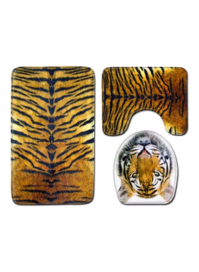 Beauenty 3-Piece Bath Mat Accessory Set multicolour 75x45cm