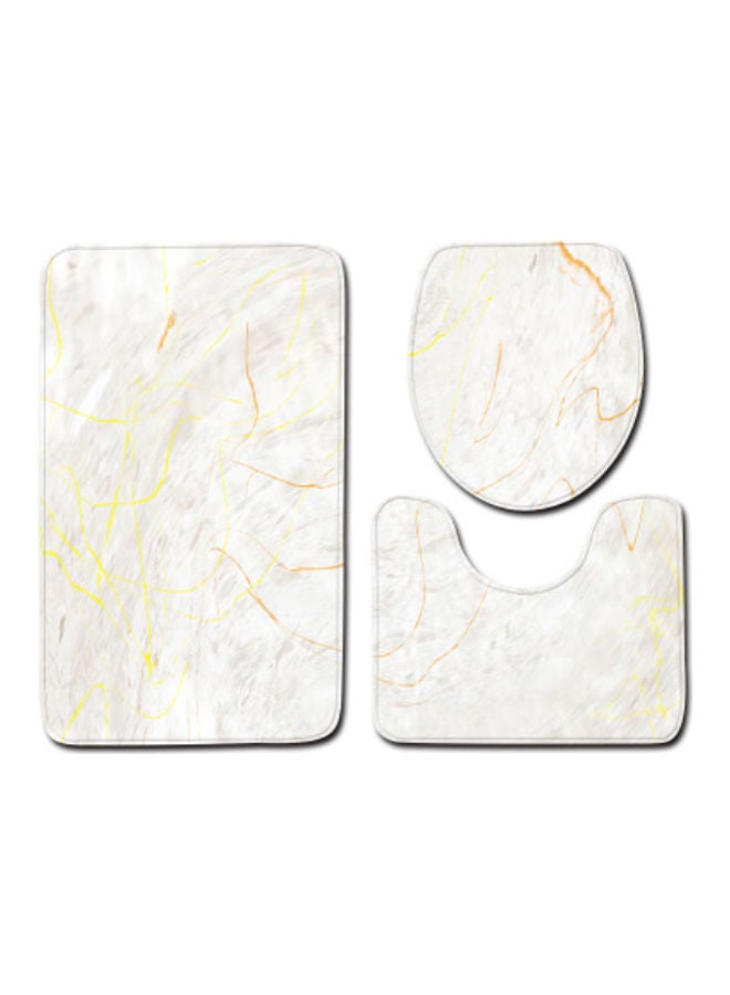 Beauenty 3-Piece Bath Mat Accessory Set multicolour 75x45cm