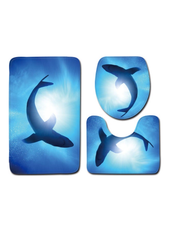 Beauenty 3-Piece Bath Mat Accessory Set multicolour 75x45cm