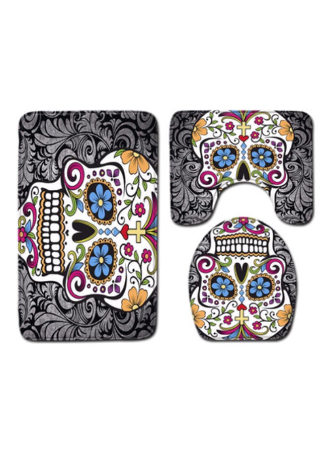 Beauenty 3-Piece Bath Mat Accessory Set multicolour 75x45cm