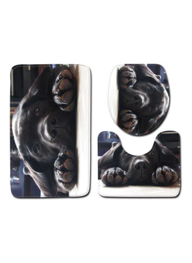 Beauenty 3-Piece Bath Mat Accessory Set multicolour 75x45cm