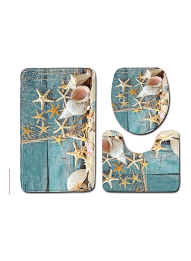 Beauenty 3-Piece Bath Mat Accessory Set multicolour 75x45cm