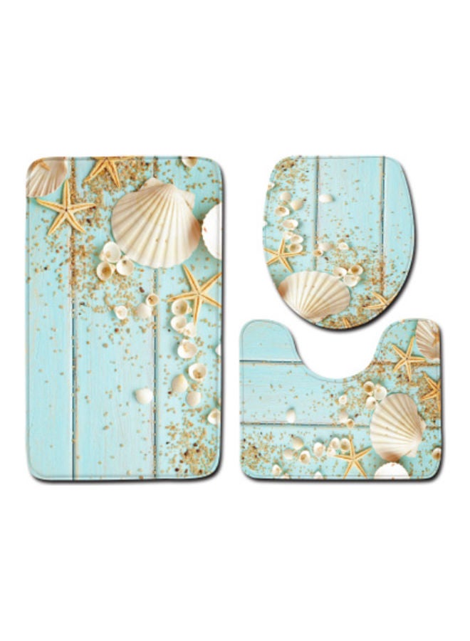 Beauenty 3-Piece Bath Mat Accessory Set multicolour 75x45cm