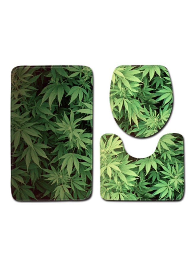 Beauenty 3-Piece Bath Mat Accessory Set multicolour 75x45cm