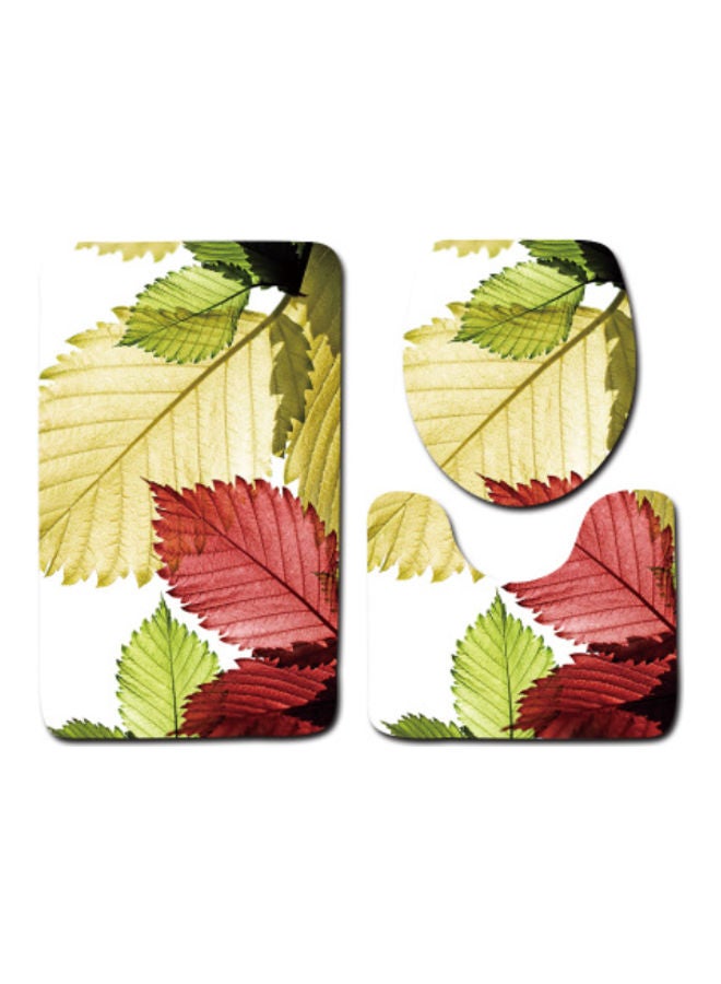 Beauenty 3-Piece Bath Mat Accessory Set multicolour 75x45cm