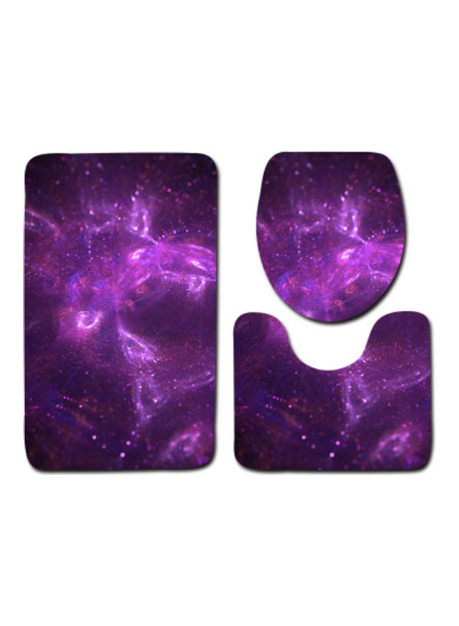 Beauenty 3-Piece Bath Mat Accessory Set multicolour 75x45cm