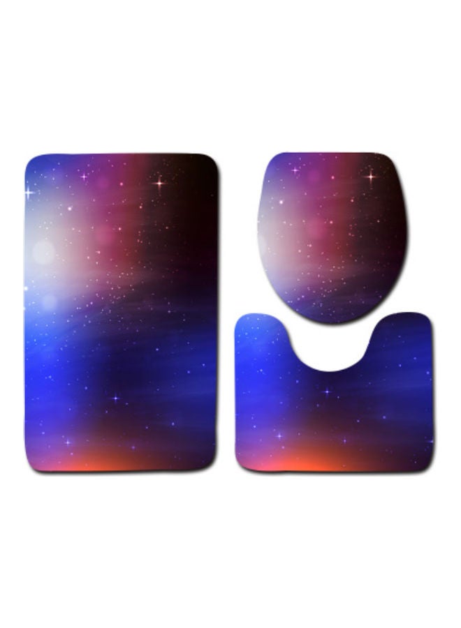 بيوينتي طقم إكسسوار دواسات الحمام من 3 قطع متعدد الألوان 75x45سم