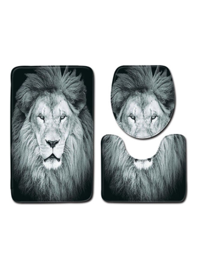 Beauenty 3-Piece Bath Mat Accessory Set multicolour 75x45cm