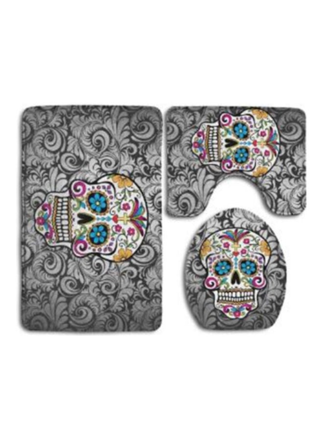 Beauenty 3-Piece Bath Mat Accessory Set multicolour 75x45cm