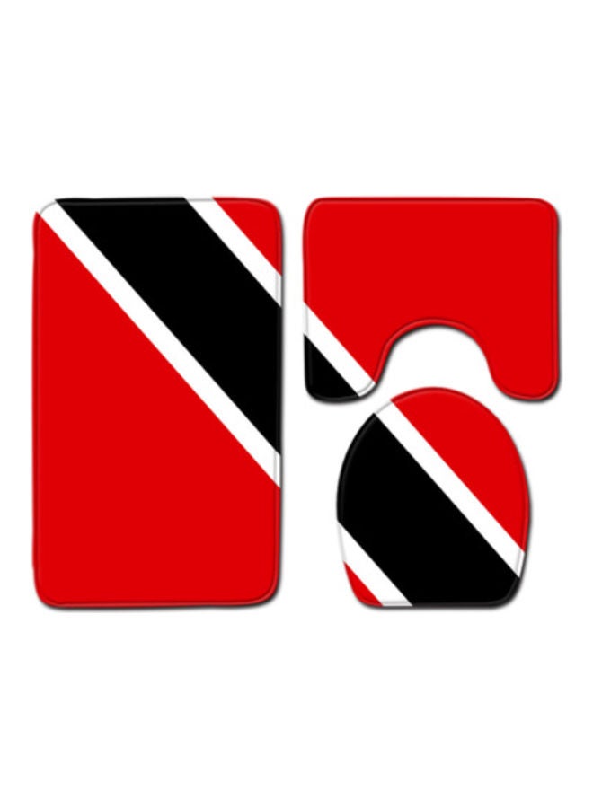 Beauenty 3-Piece Bath Mat Accessory Set multicolour 75x45cm