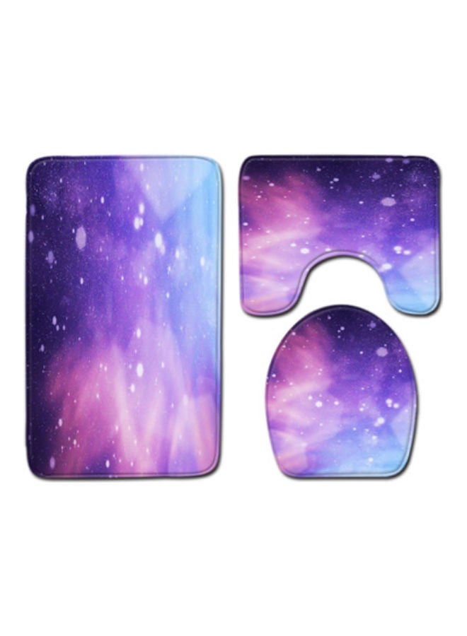 Beauenty 3-Piece Bath Mat Accessory Set multicolour 75x45cm