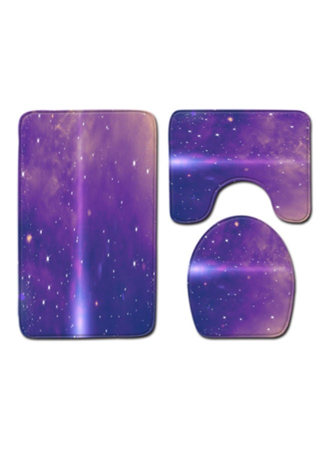 Beauenty 3-Piece Bath Mat Accessory Set multicolour 75x45cm