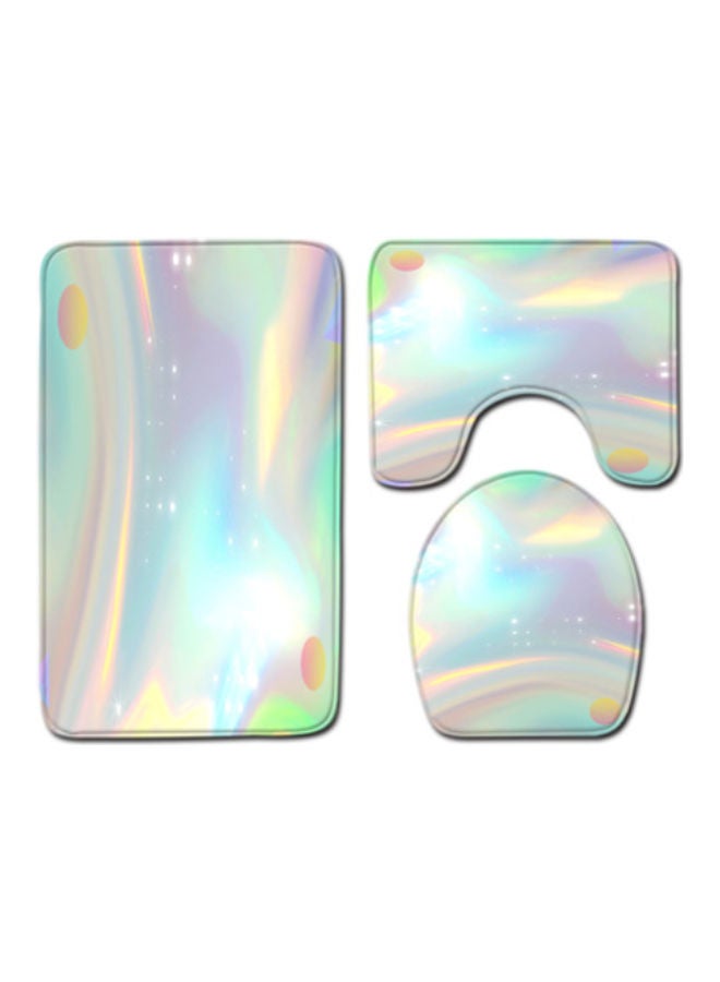 Beauenty 3-Piece Bath Mat Accessory Set multicolour 75x45cm