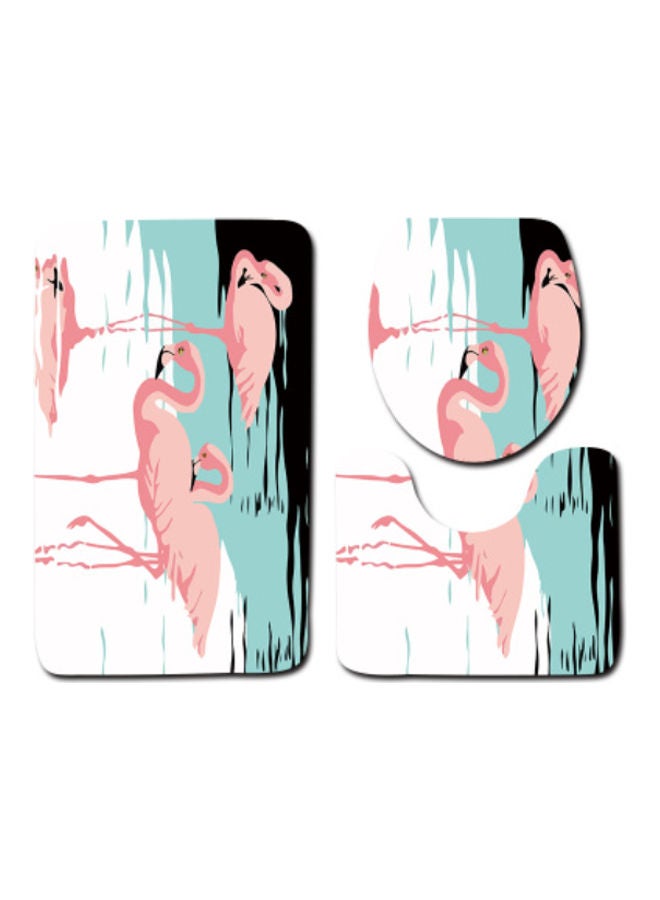 Beauenty 3-Piece Bath Mat Accessory Set multicolour 75x45cm