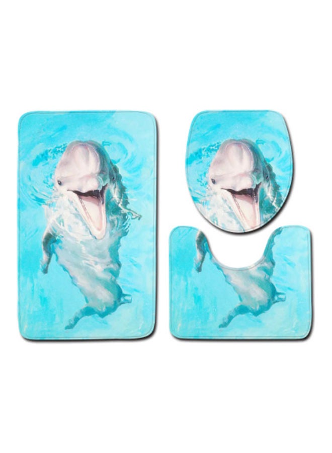 Beauenty 3-Piece Bath Mat Accessory Set multicolour 75x45cm