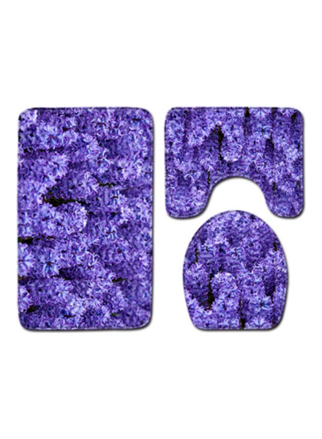 Beauenty 3-Piece Bath Mat Accessory Set multicolour 75x45cm
