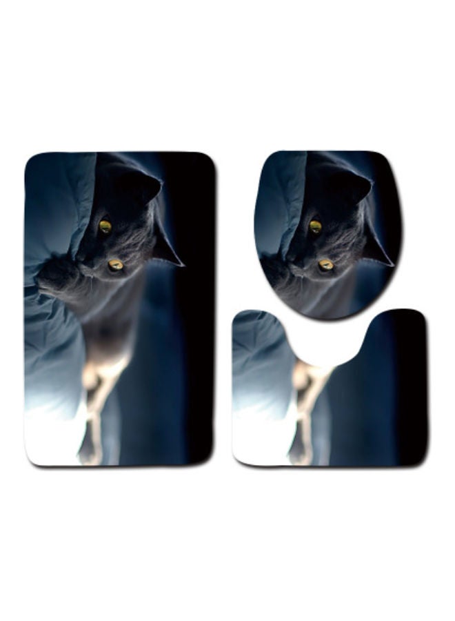 Beauenty 3-Piece Bath Mat Accessory Set multicolour 75x45cm