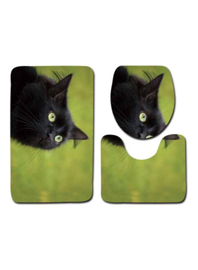 Beauenty 3-Piece Bath Mat Accessory Set multicolour 75x45cm