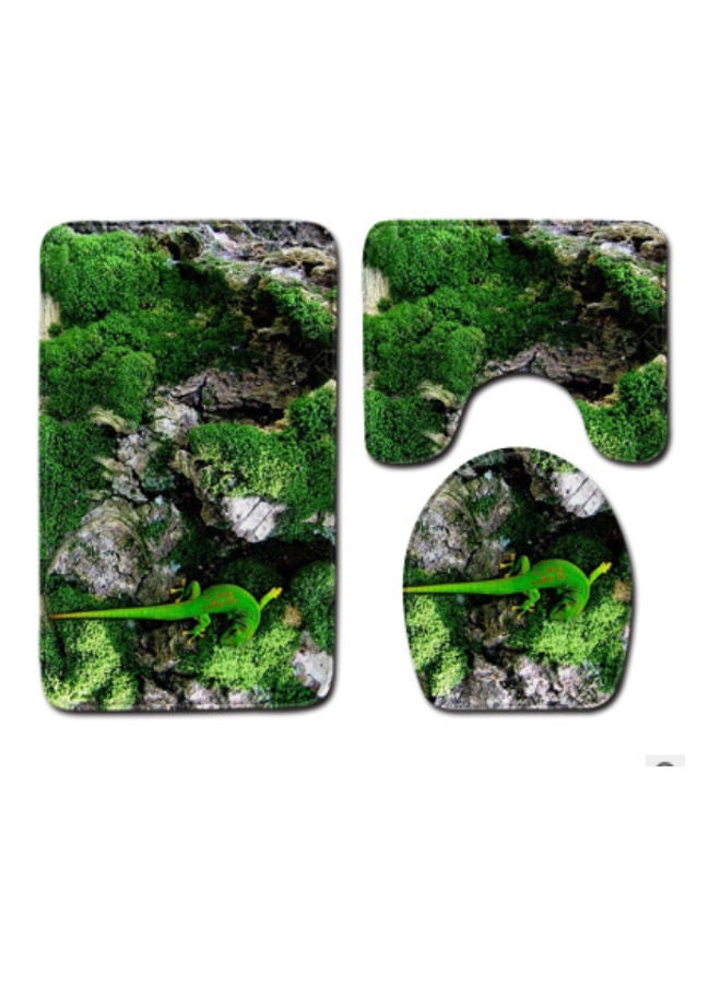 Beauenty 3-Piece Bath Mat Accessory Set multicolour 75x45cm