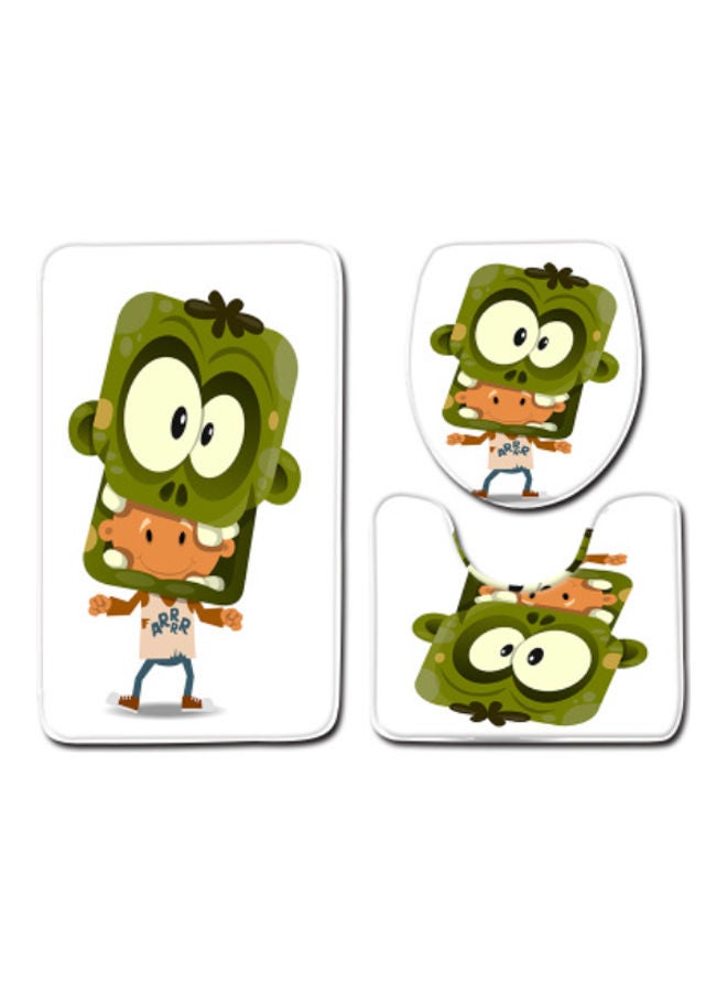 Beauenty 3-Piece Bath Mat Accessory Set multicolour 75x45cm