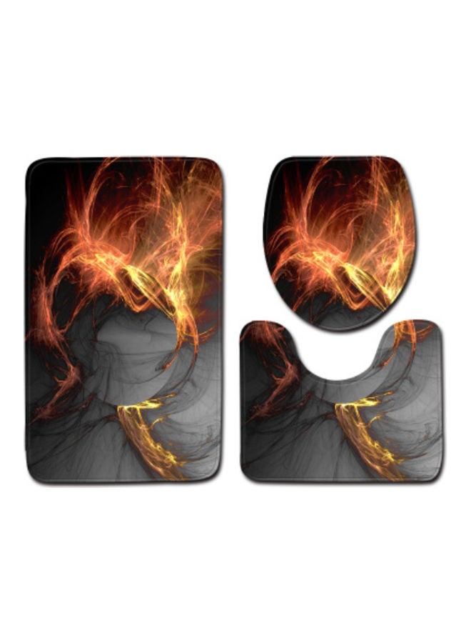 Beauenty 3-Piece Bath Mat Accessory Set multicolour 75x45cm