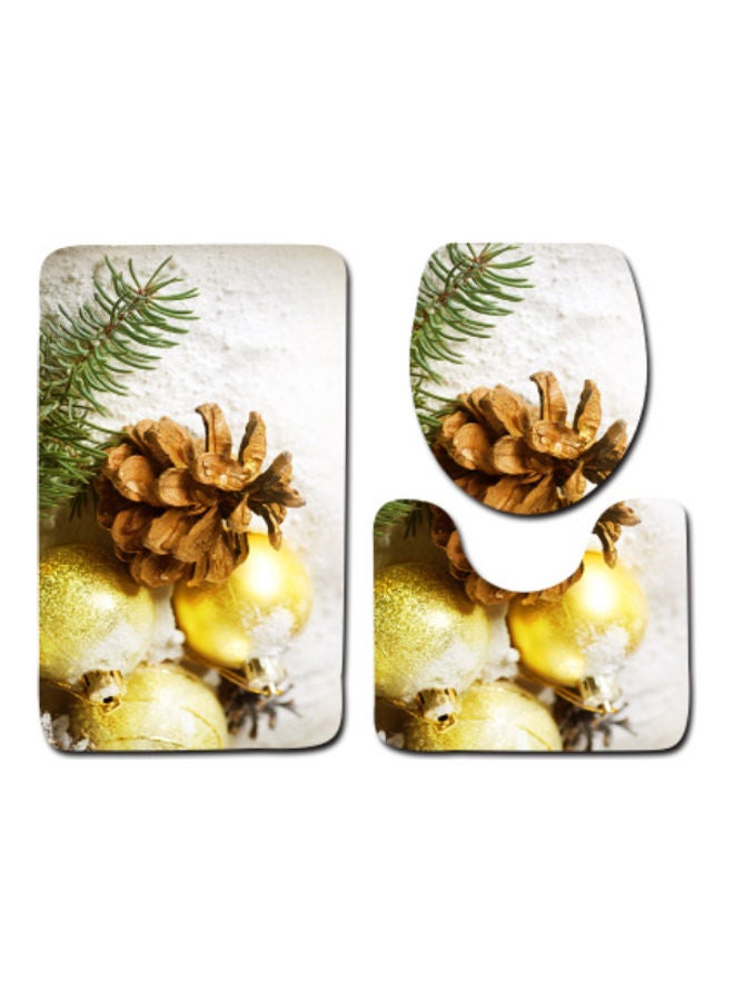 Beauenty 3-Piece Bath Mat Accessory Set multicolour 75x45cm - Image 1