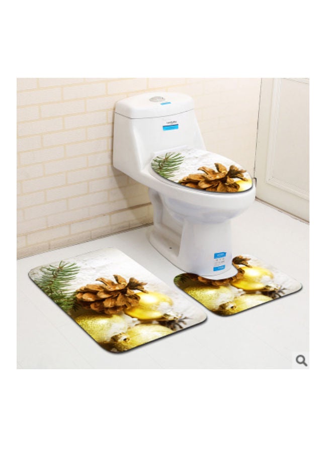 Beauenty 3-Piece Bath Mat Accessory Set multicolour 75x45cm - Image 2