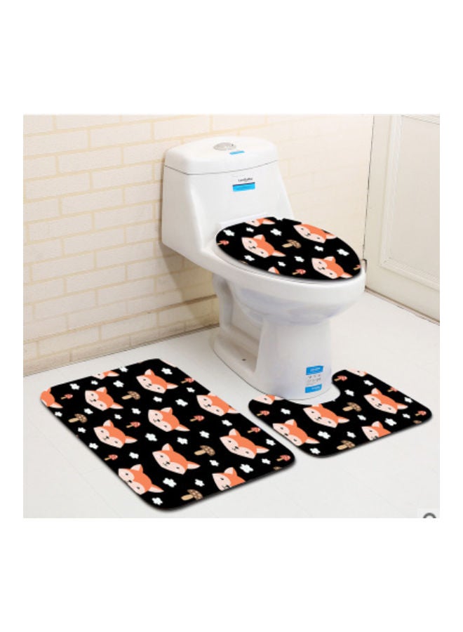 بيوينتي طقم إكسسوار دواسات الحمام من 3 قطع متعدد الألوان 75x45سم - Image 2