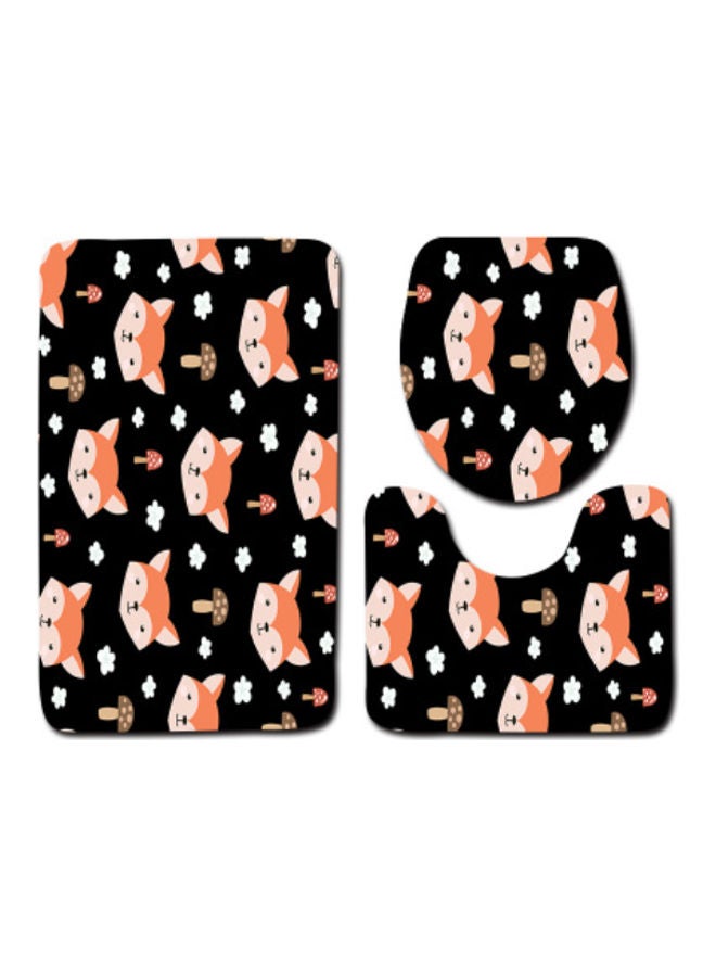 بيوينتي طقم إكسسوار دواسات الحمام من 3 قطع متعدد الألوان 75x45سم - Image 1