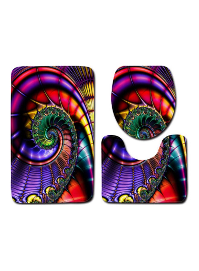 Beauenty 3-Piece Bath Mat Accessory Set multicolour 75x45cm - Image 1