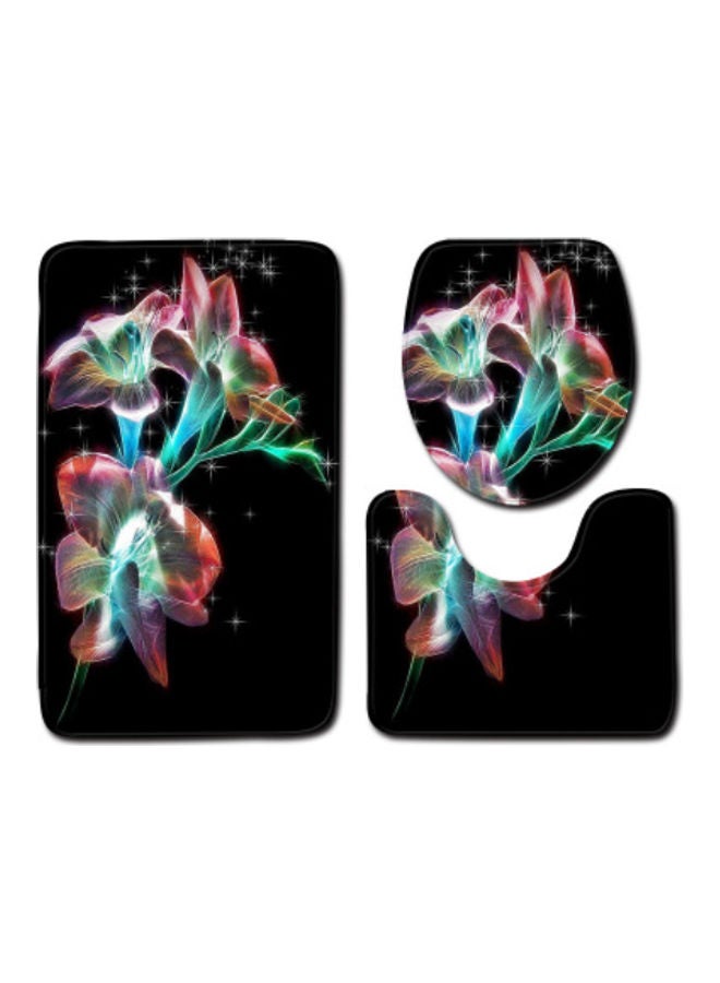 Beauenty 3-Piece Bath Mat Accessory Set multicolour 75x45cm - Image 1