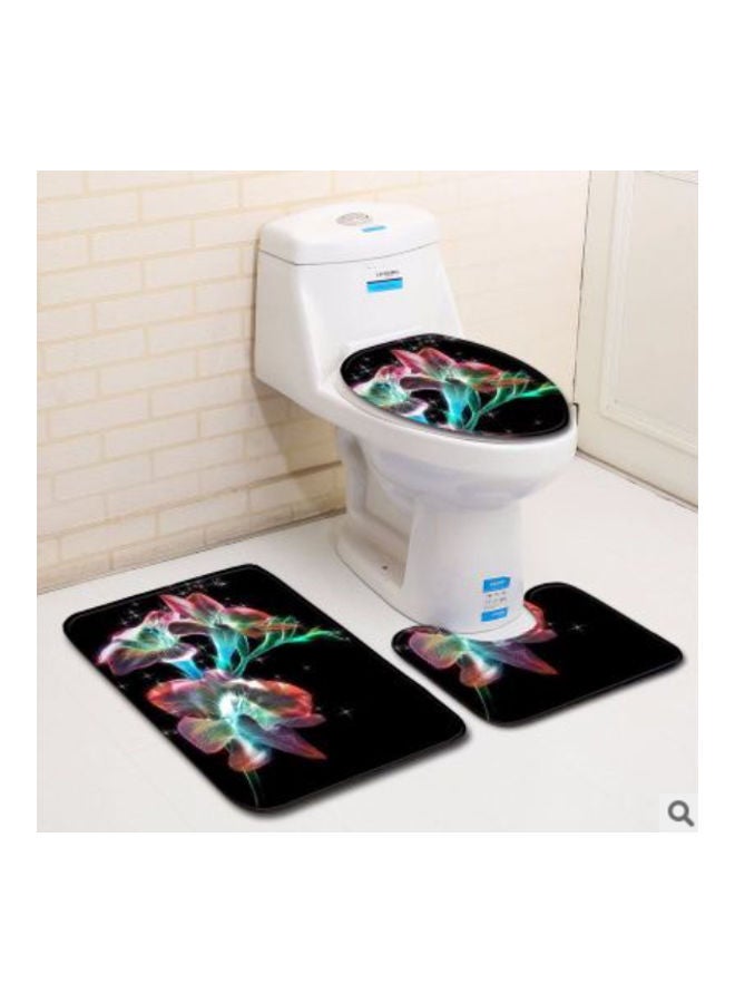 Beauenty 3-Piece Bath Mat Accessory Set multicolour 75x45cm - Image 2