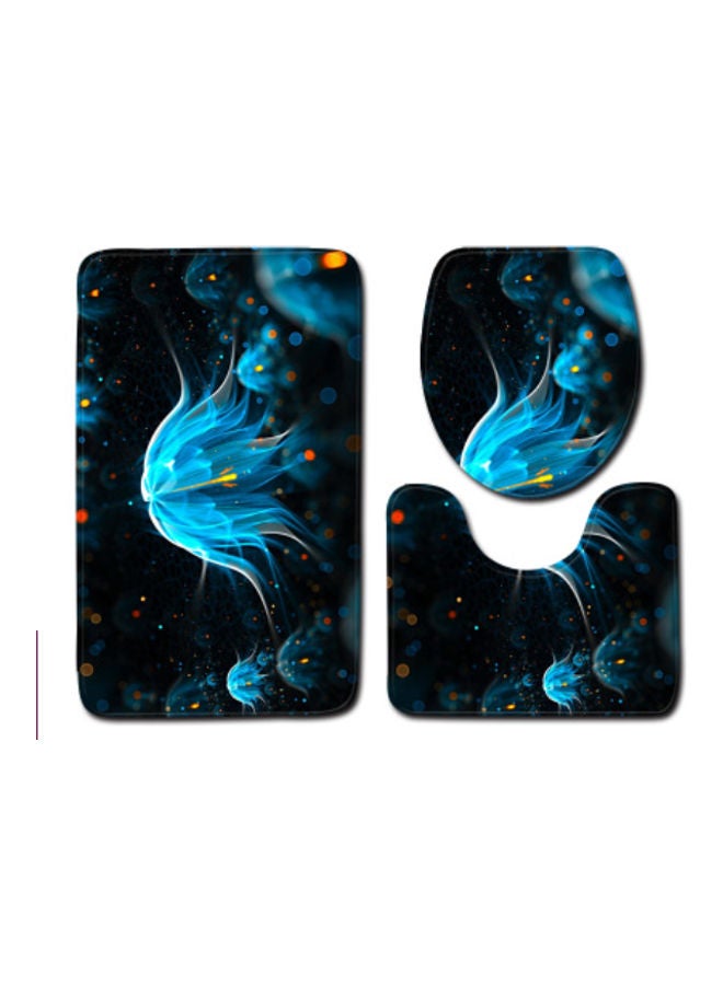 Beauenty 3-Piece Bath Mat Accessory Set multicolour 75x45cm - Image 1