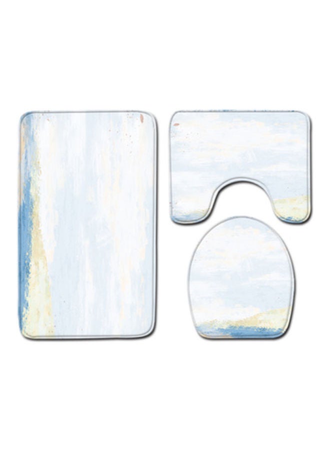 Beauenty 3-Piece Bath Mat Accessory Set multicolour 75x45cm - Image 1