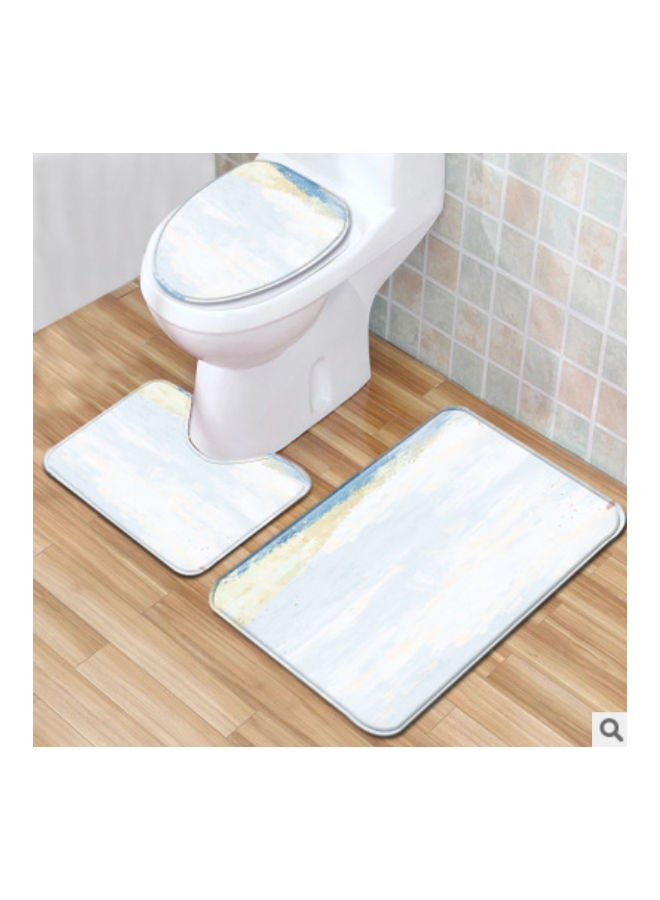 Beauenty 3-Piece Bath Mat Accessory Set multicolour 75x45cm - Image 2