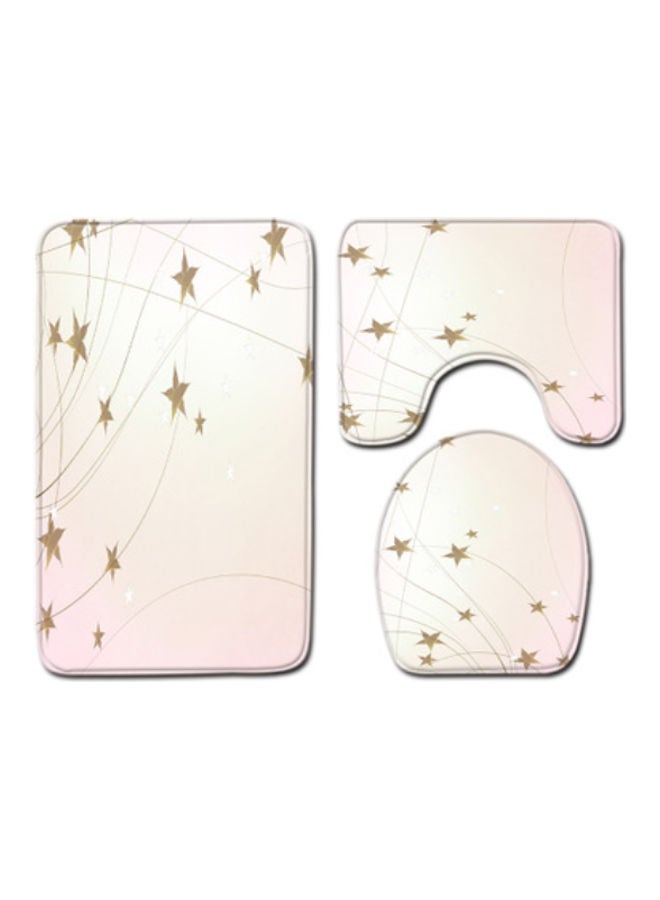 Beauenty 3-Piece Bath Mat Accessory Set multicolour 75x45cm - Image 1