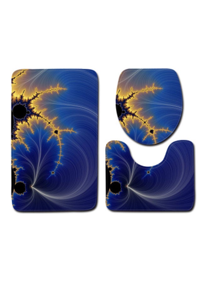 Beauenty 3-Piece Bath Mat Accessory Set multicolour 75x45cm