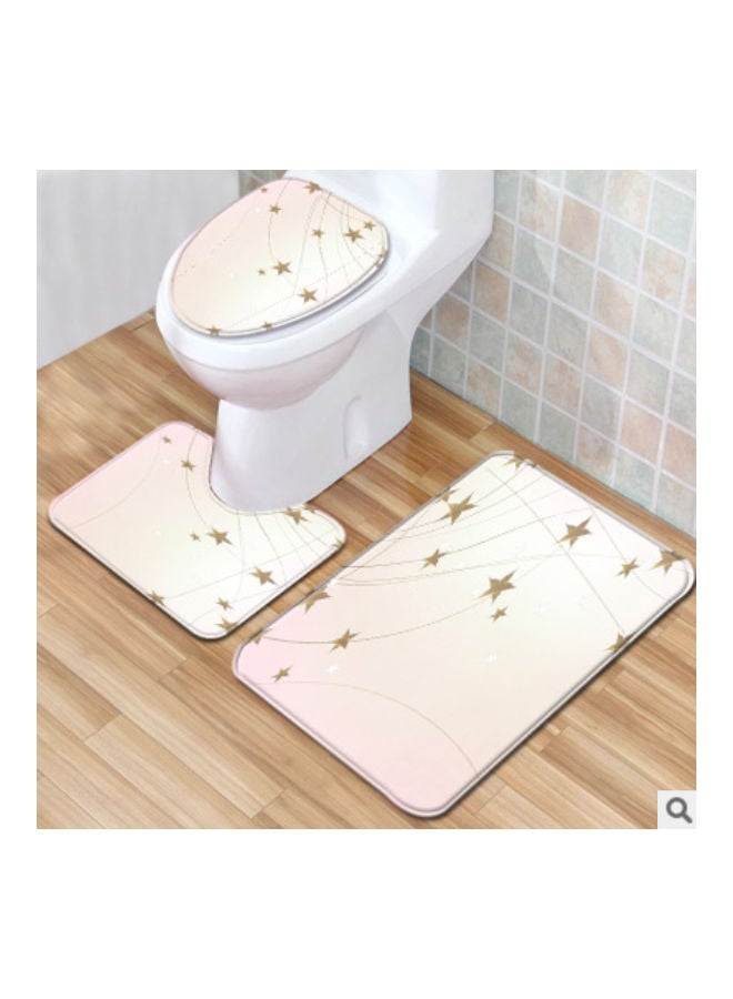 Beauenty 3-Piece Bath Mat Accessory Set multicolour 75x45cm - Image 2