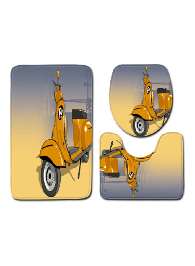 Beauenty 3-Piece Bath Mat Accessory Set multicolour 75x45cm